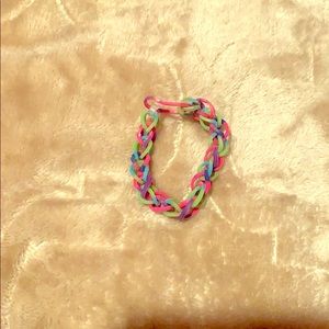 Rubber band bracelet.